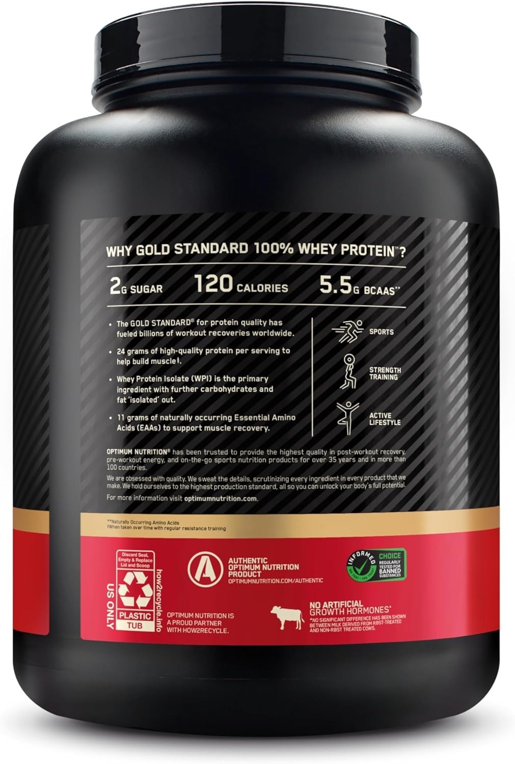 Optimum Nutrition 100% Whey Protein Powder Extreme Milk Choc NEW dented exp12/26