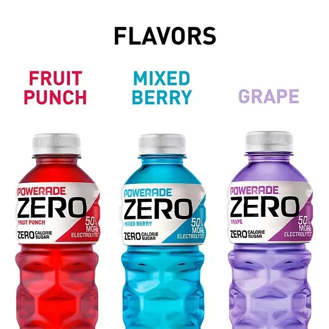 POWERADE ZERO Variety Pack Sports Drink, 20 fl. oz., 24 pk. – FREE SHIPPING