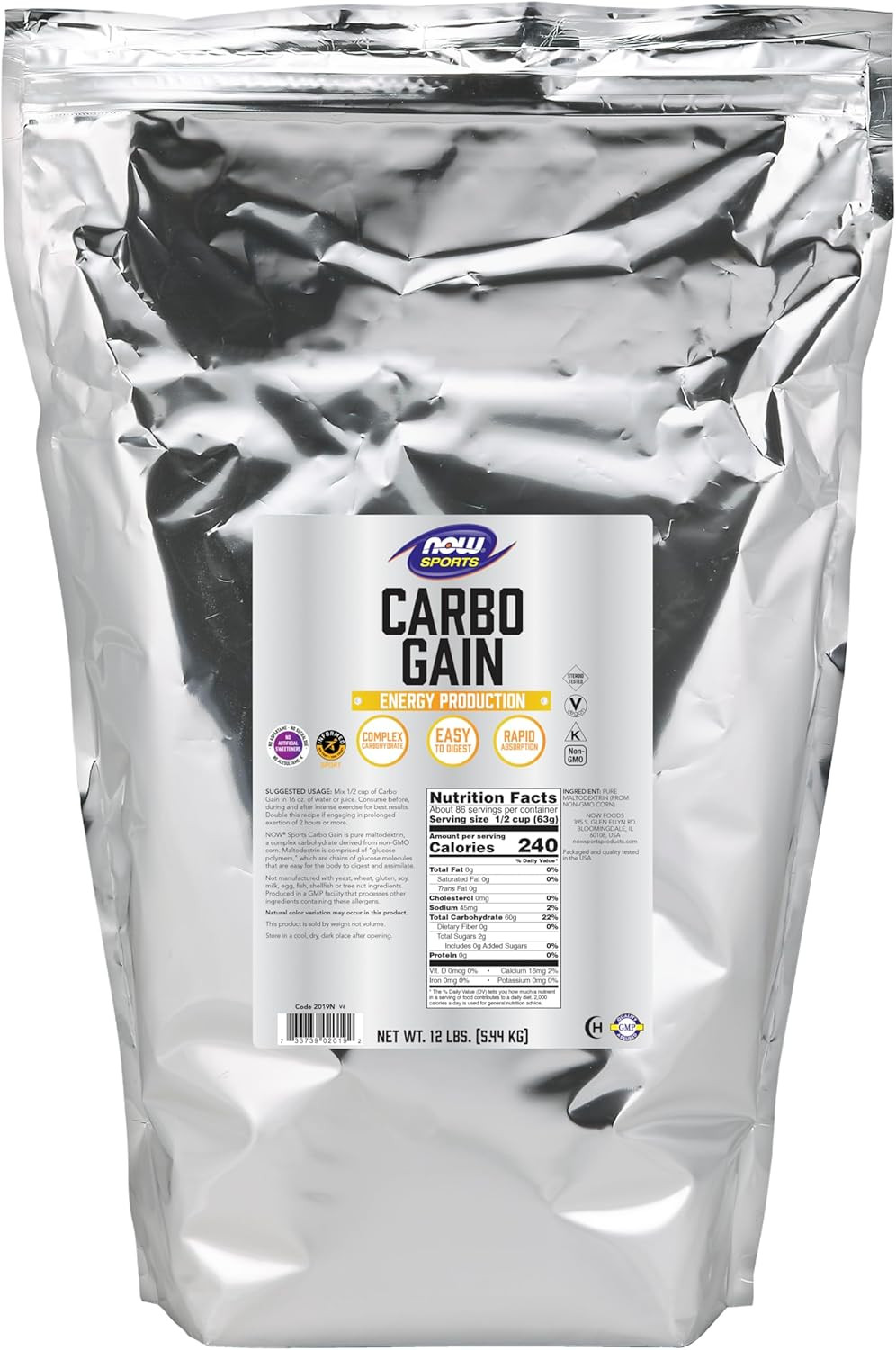Sports Nutrition, Carbo Gain Powder (Maltodextrin), Rapid Absorption, Energy Pro