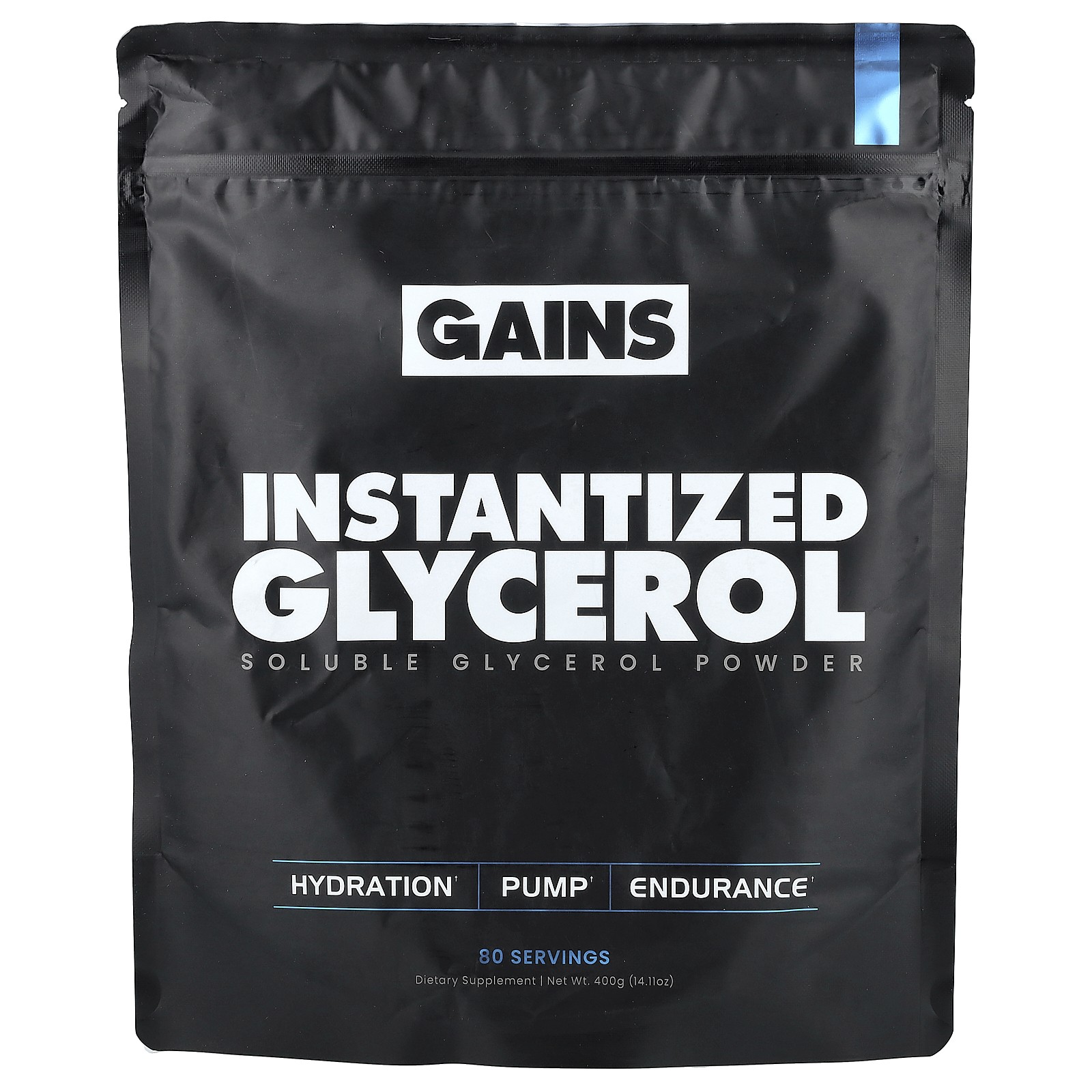 Instantized Glycerol, Soluble Glycerol Powder, 14.11 oz (400 g)