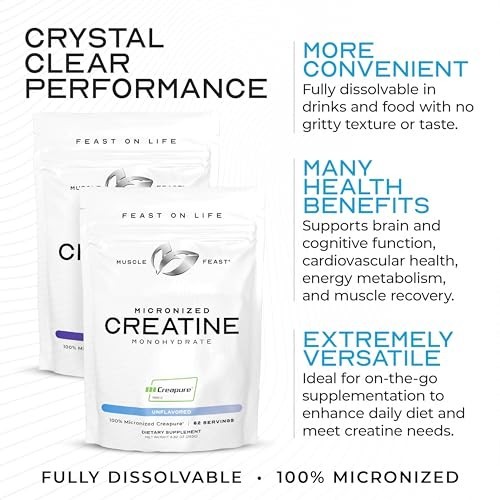 Micronized Creatine Monohydrate Powder Unflavored 250g 62 Servings Vegan Gluten