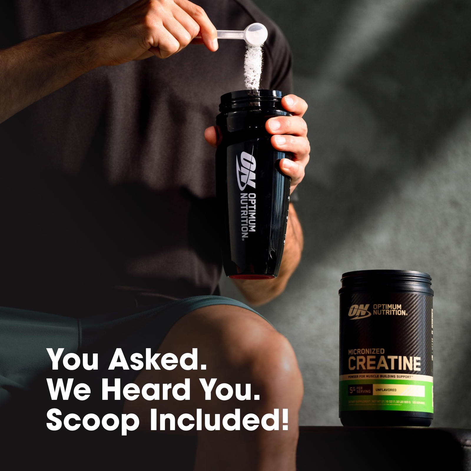 Optimum Nutrition Creatine, Micronized 60 Servings (Pack of 1), Unflavored