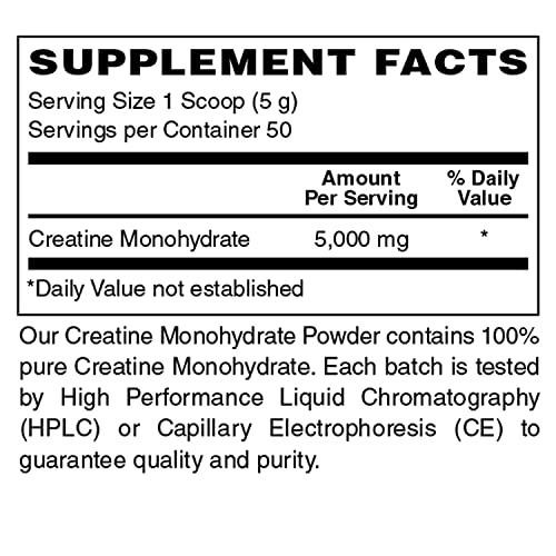 Holly Hill Health Foods, 100% Pure Creatine Monohydrate Powder, 8.8 Ounces