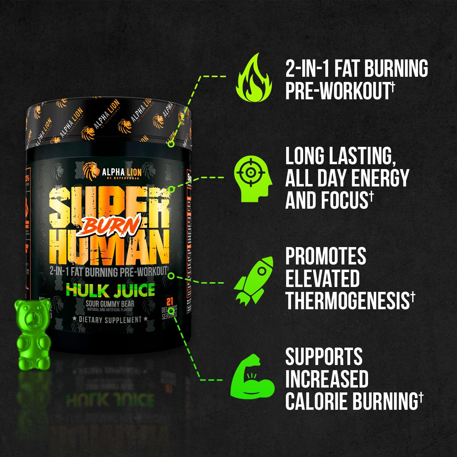 Mango Fuego Pre Workout Supplement 2 in 1 Fat Loss for Men and Women 21 Servings