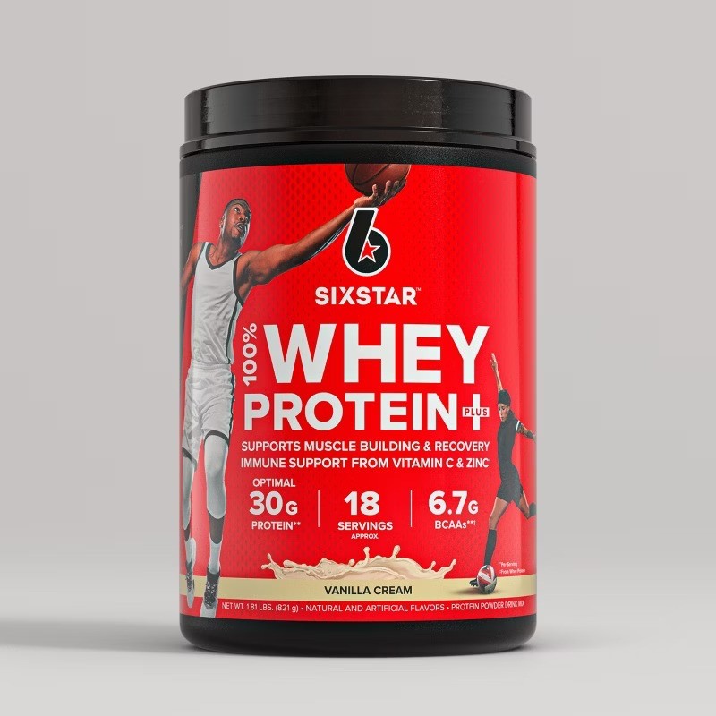100% Whey Protein Plus – Vanilla Cream: Gluten-Free Muscle Growth Powder