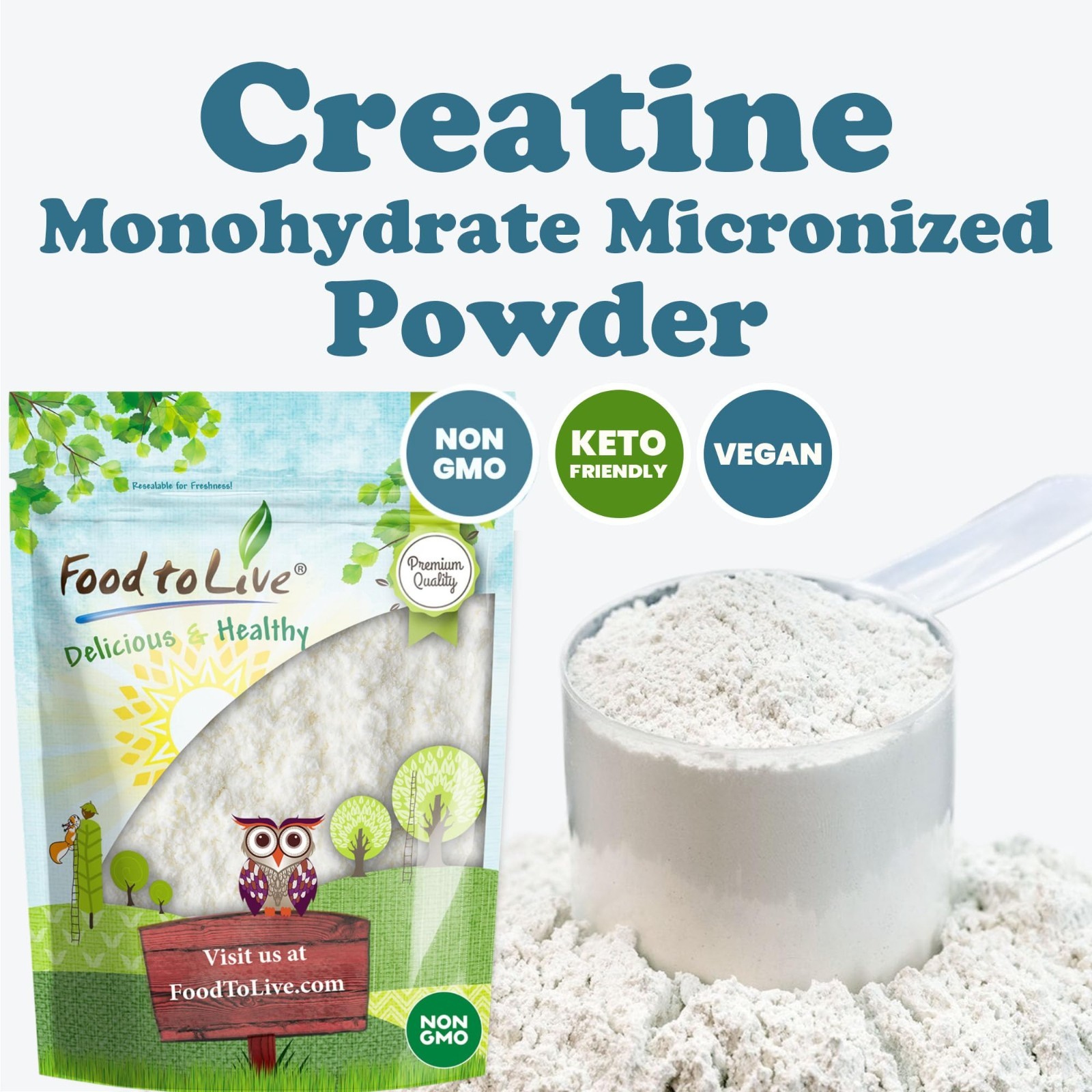 Micronized Creatine Monohydrate Powder 10 lbs – Unflavored, Muscle Growth, Keto,