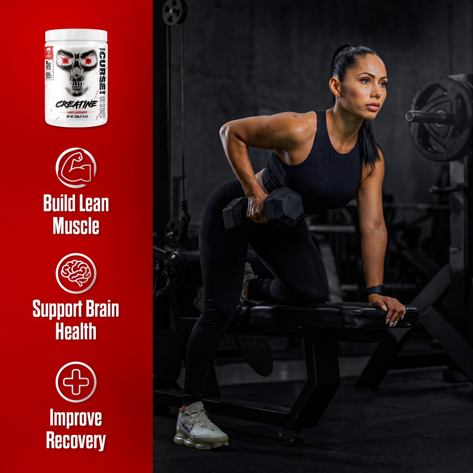 Micronized Creatine Monohydrate Powder 500g | Unflavored, 100 Servings, Pre & Po