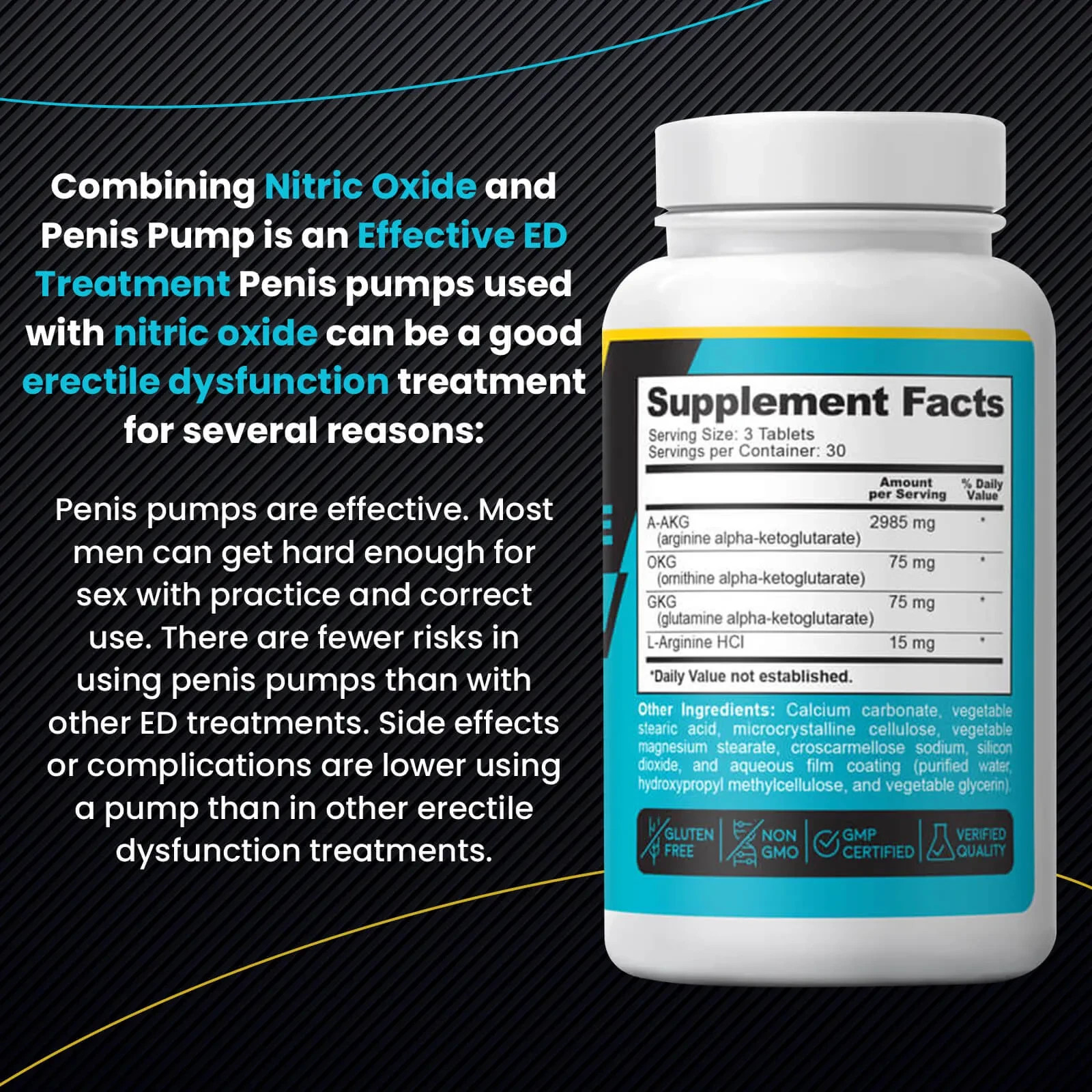 PeakBody Nitric Oxide 90 Tablets – Max Strength Blood Flow & Libido Support