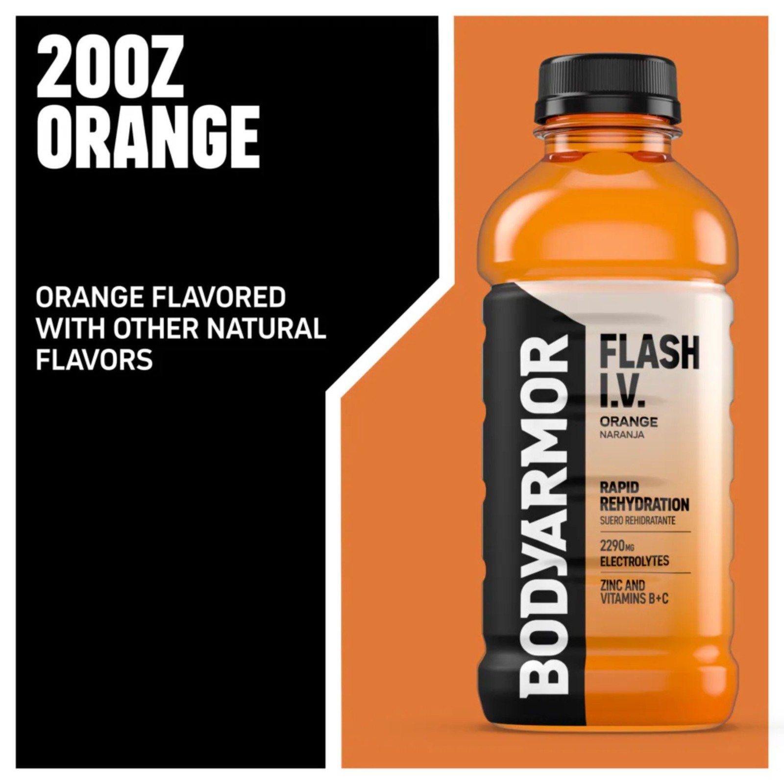 BODYARMOR Flash I.V. Rapid Rehydration – 4 Flavor Variety Pack – 16oz Bottles