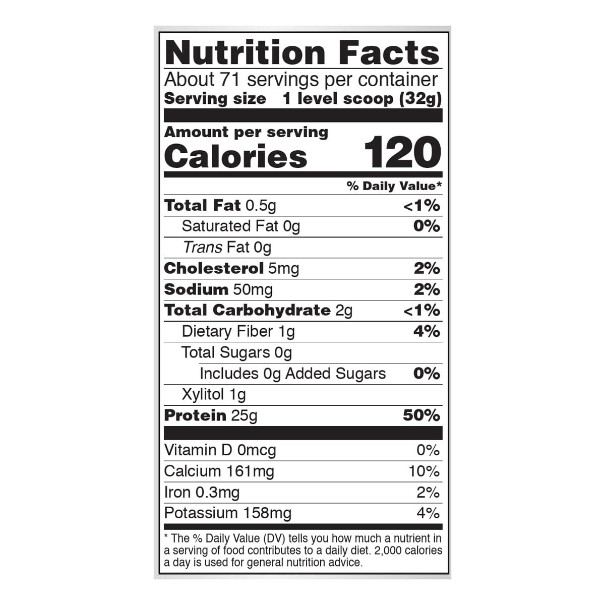 NOW Sports Whey Protein Isolate Vanilla 71 Servings 25g Protein BCAAs
