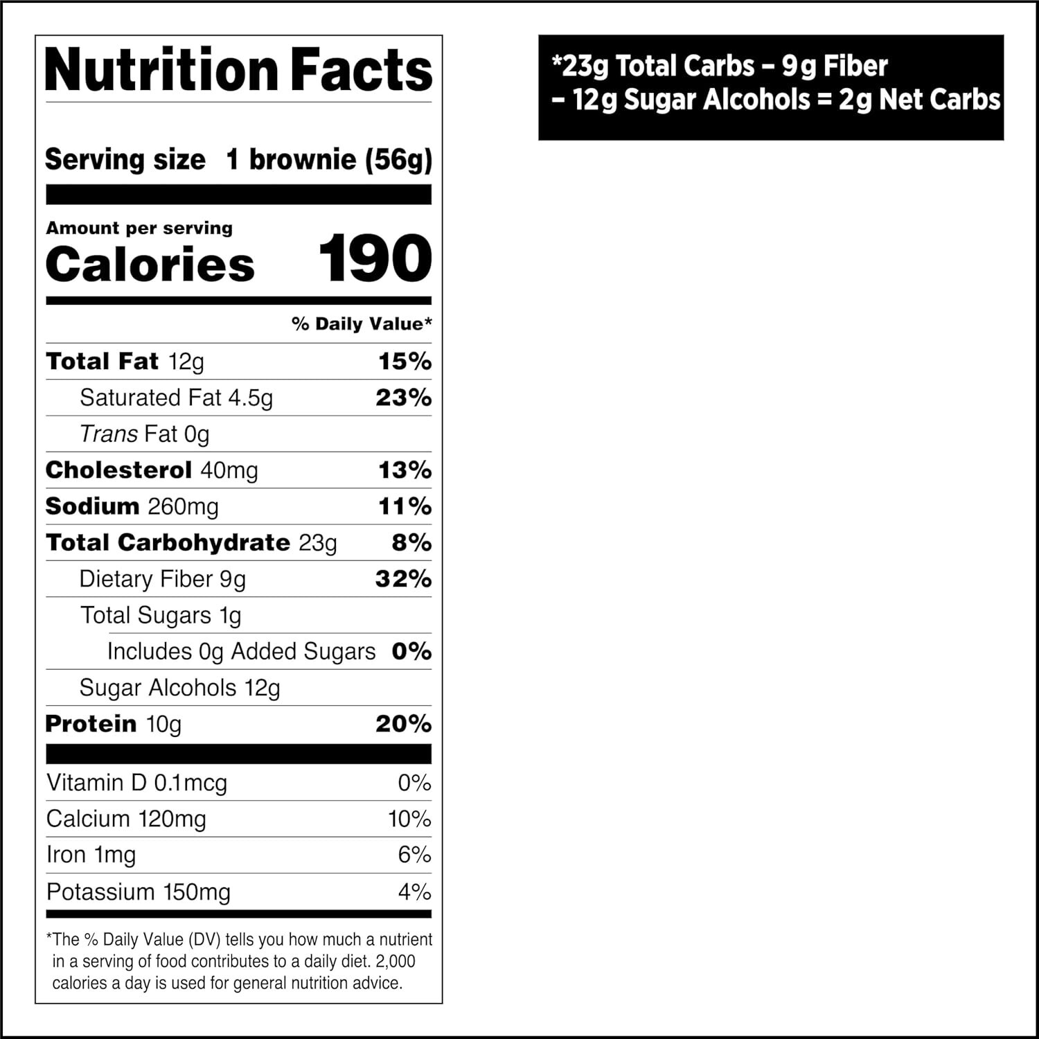 Quest Bake Shop Chocolate Brownies – 10g Protein, 2g Carbs, 1g Sugar, 10 Count