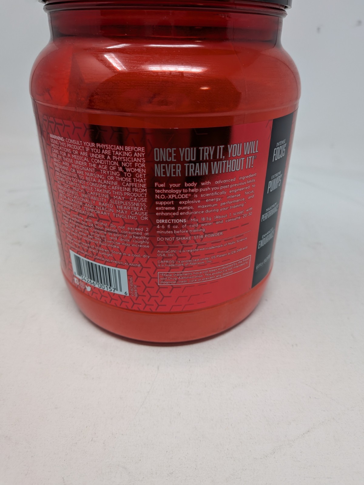 BSN No-XPLODE Pre-Workout 2.45lb 60 Servings Watermelon Exp:10/31/27
