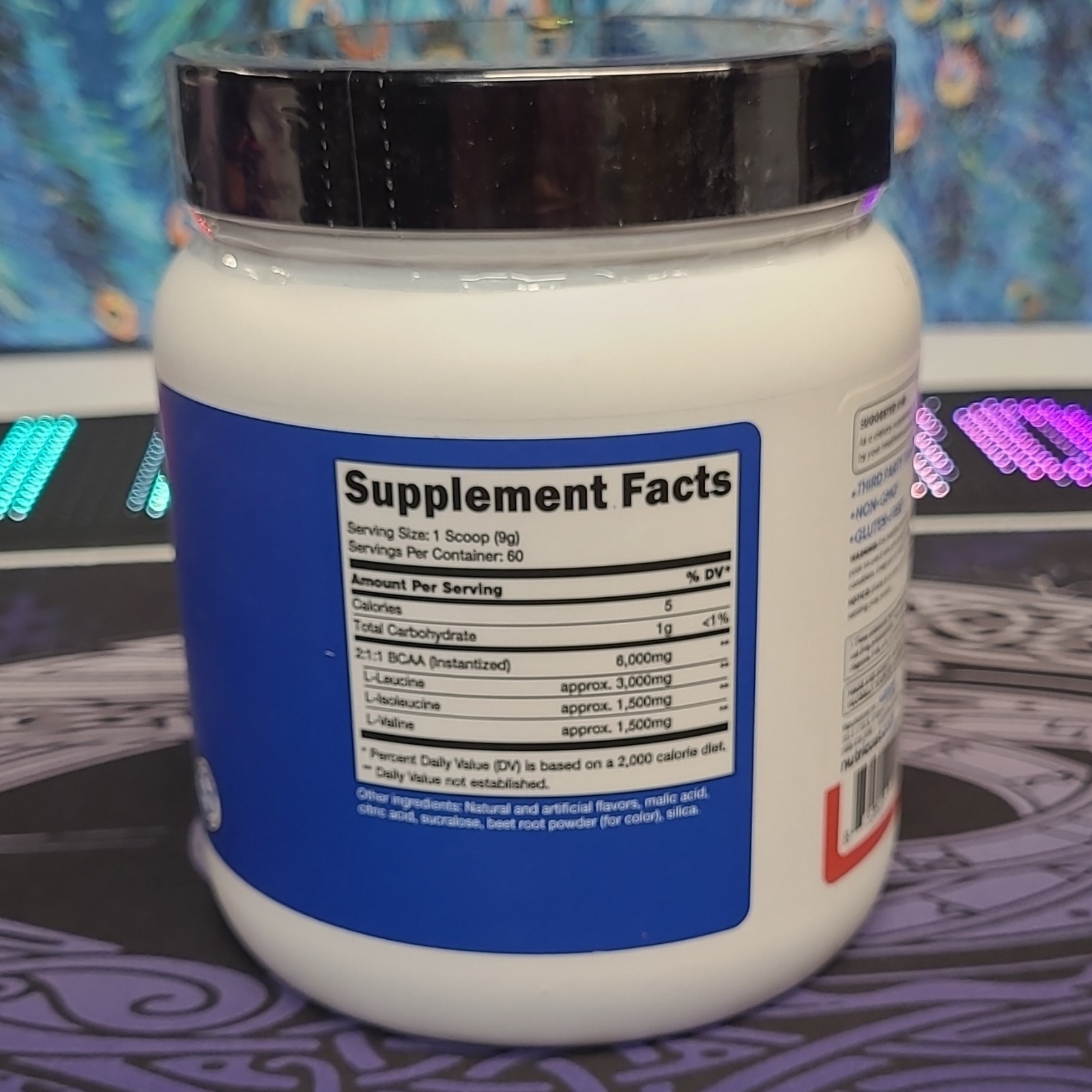 Nutricost Performance BCAA Amino Acid Powder Strawberry Kiwi 540g, 60 Servings