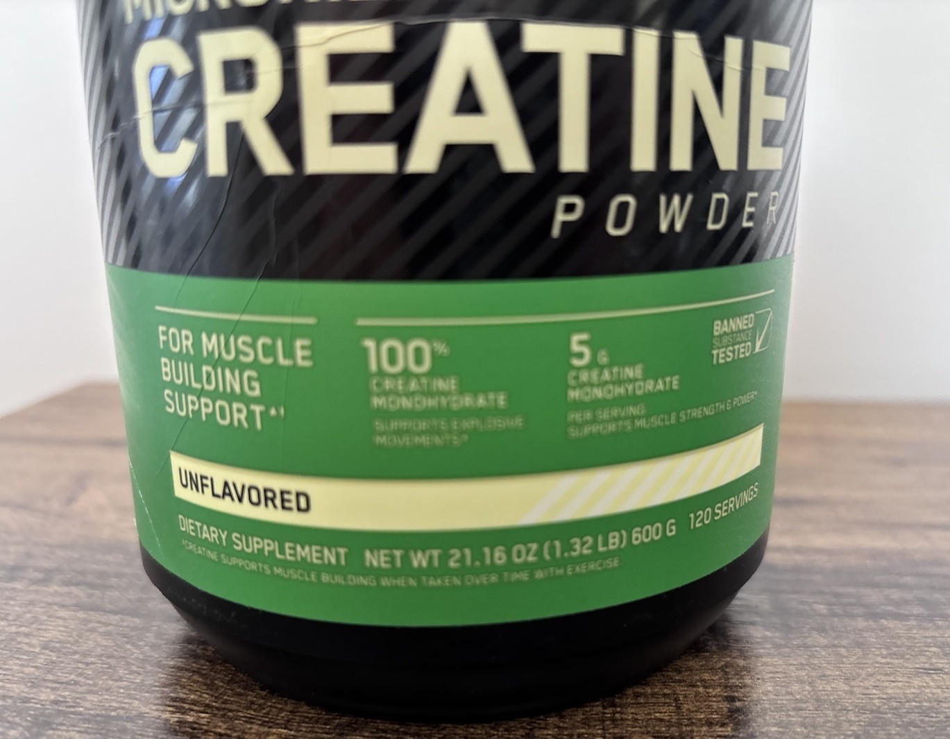 Optimum Nutrition Micronized Creatine Monohydrate Powder Unflavored 600g