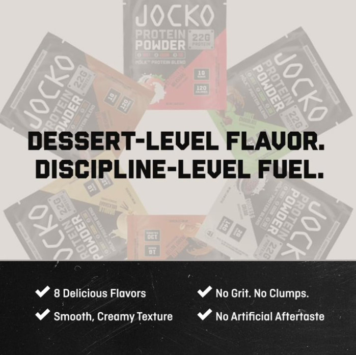 Jocko Mölk Coffee & Donuts Protein Powder 2 lb Bag Grass Fed Protein Blend