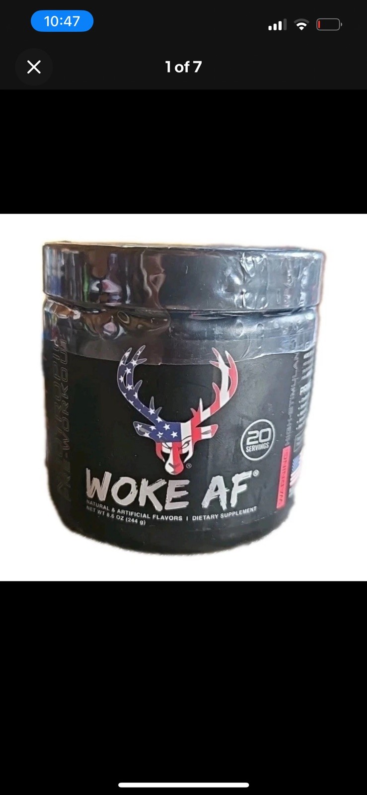 Bucked Up Woke AF Merica ROCKET POP, Pre-Workout Powder