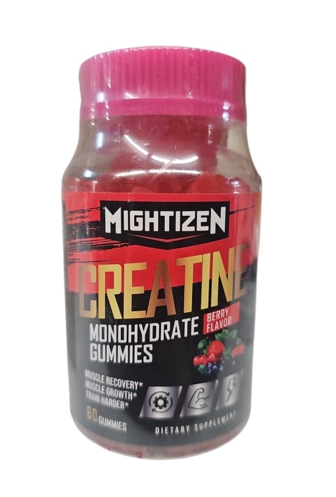 Mightizen Creatine Monohydrate Gummies Qty 60 Exp 6/27 Sealed