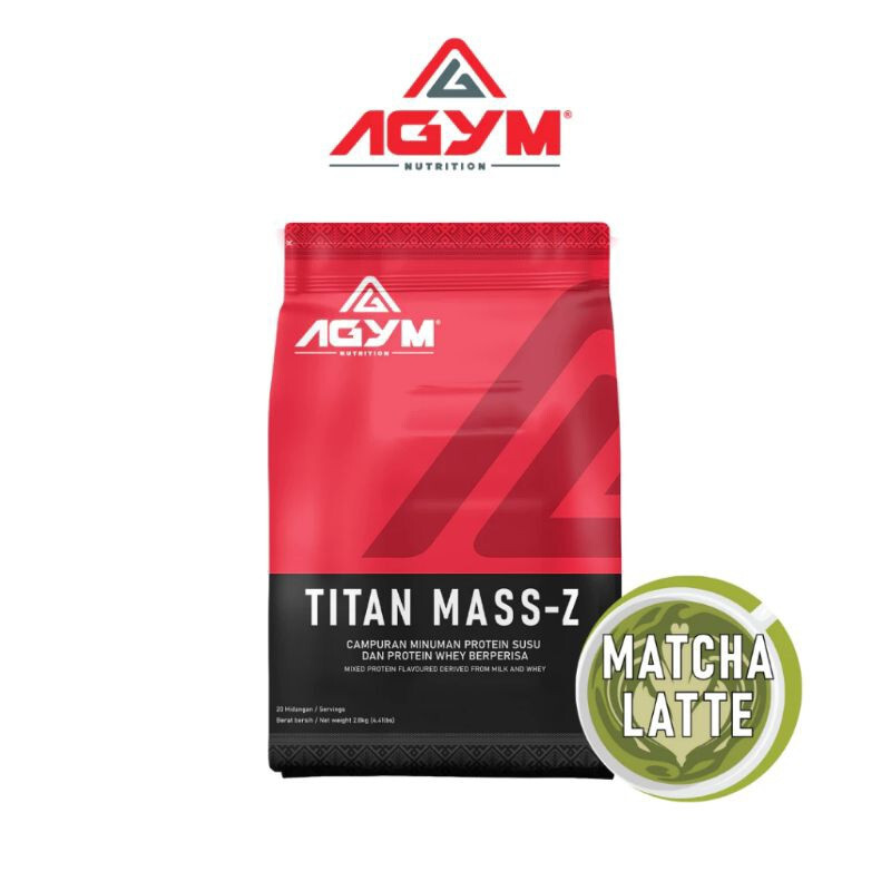 2X AGYM Nutrition TITAN MASS-Z Sport Nutrition Weight Mass Gainer 2kg -DHL
