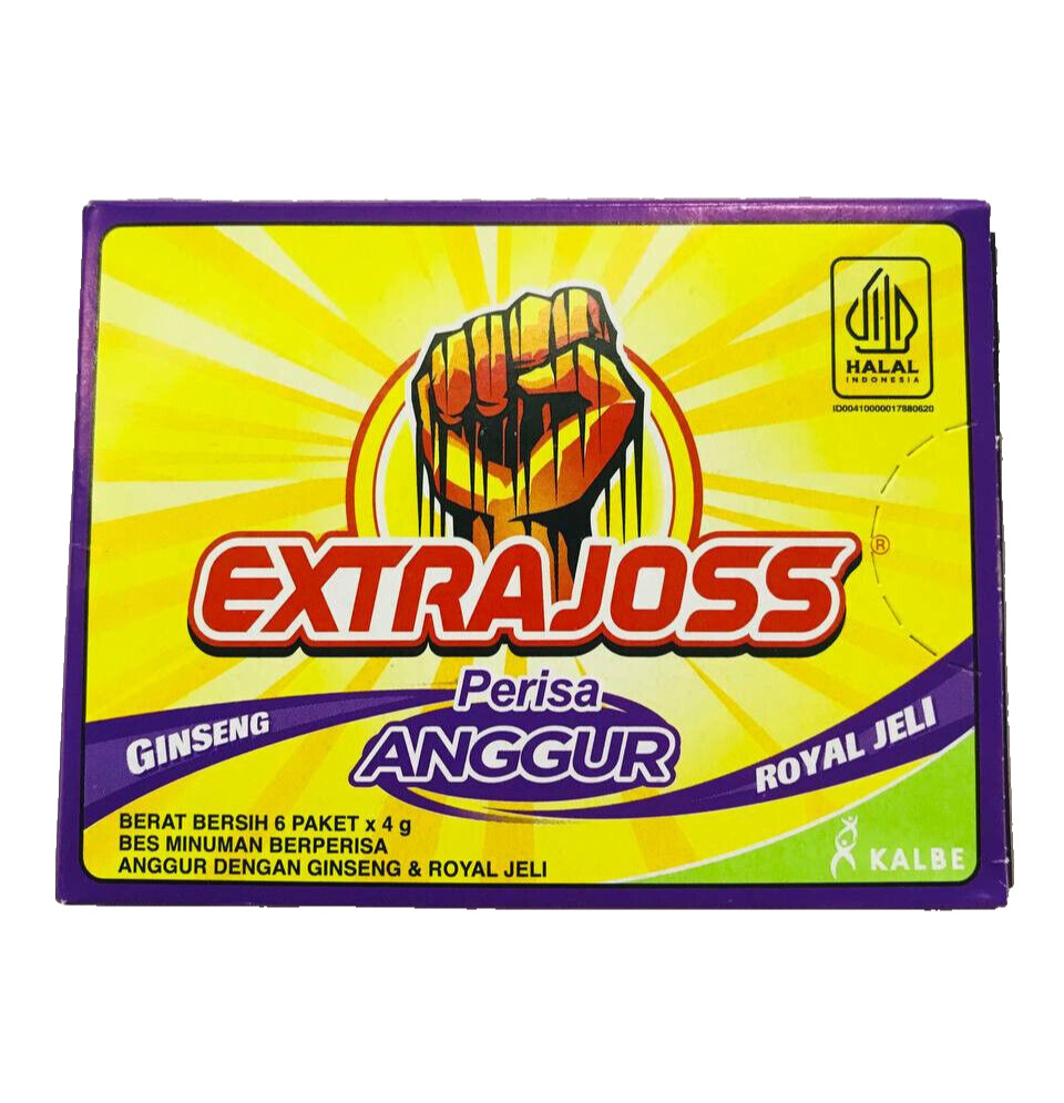 EXTRA JOSS 3 Flavour 3 Boxes ( 18 Sachets) Energy Drink Powder Boost Stamina