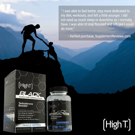 High T Black Testosterone Booster Supplements Strength Stamina Sex Drive 152ct