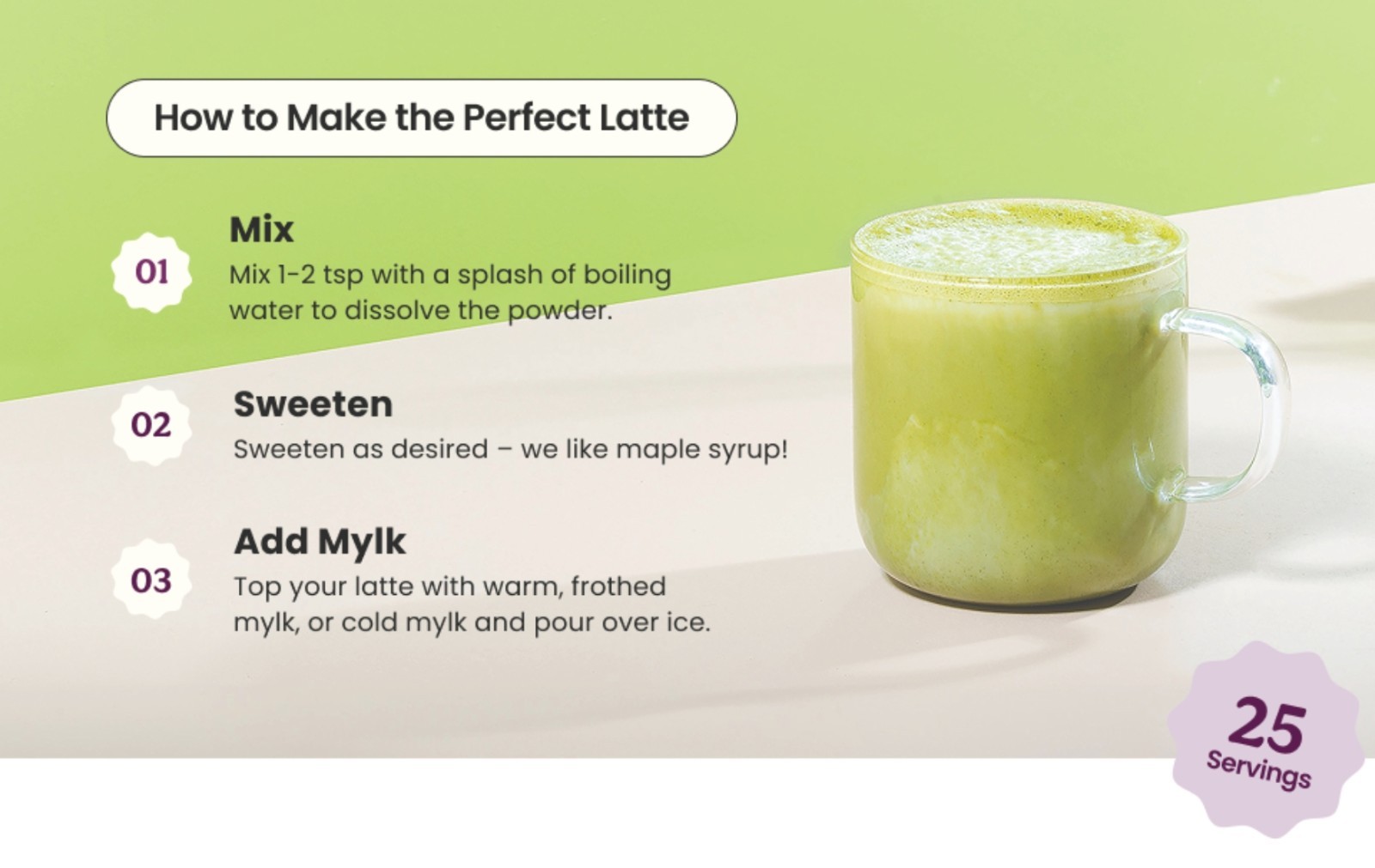 Blume SUPERFOOD LATTE BLEND 3.5 oz (25 Ser) Matcha Coconut Flavor BEST BY 08/26