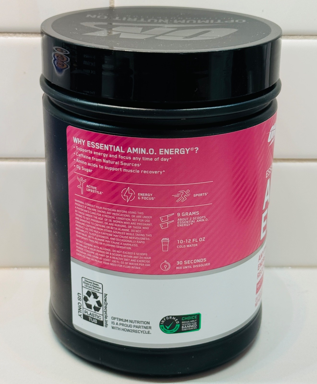 Optimum Nutrition Essential Amino Energy Supplement Watermelon 65 Servings