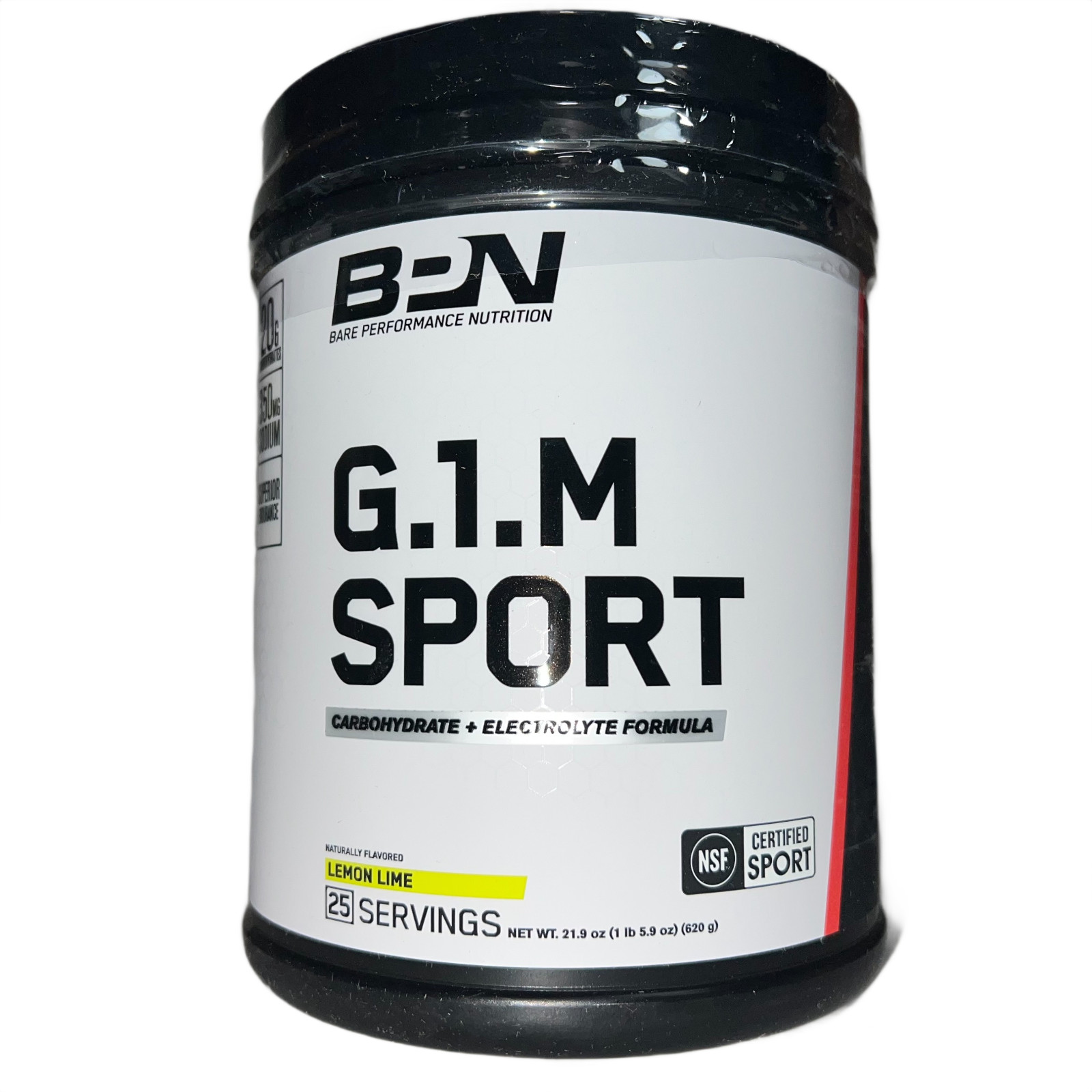 BPN G.1.M Sport Lemon Lime Performance Booster Reduce Fatigue 25 Servings NEW