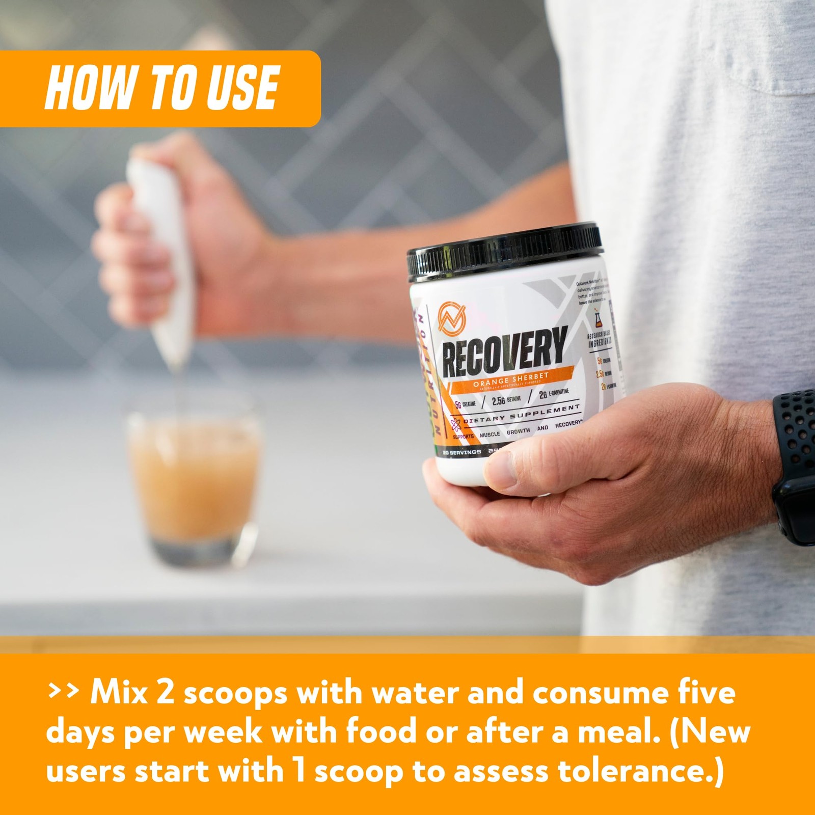 Outwork Nutrition Post Workout Recovery Powder Creatine Monohydrate, KSM66 A…