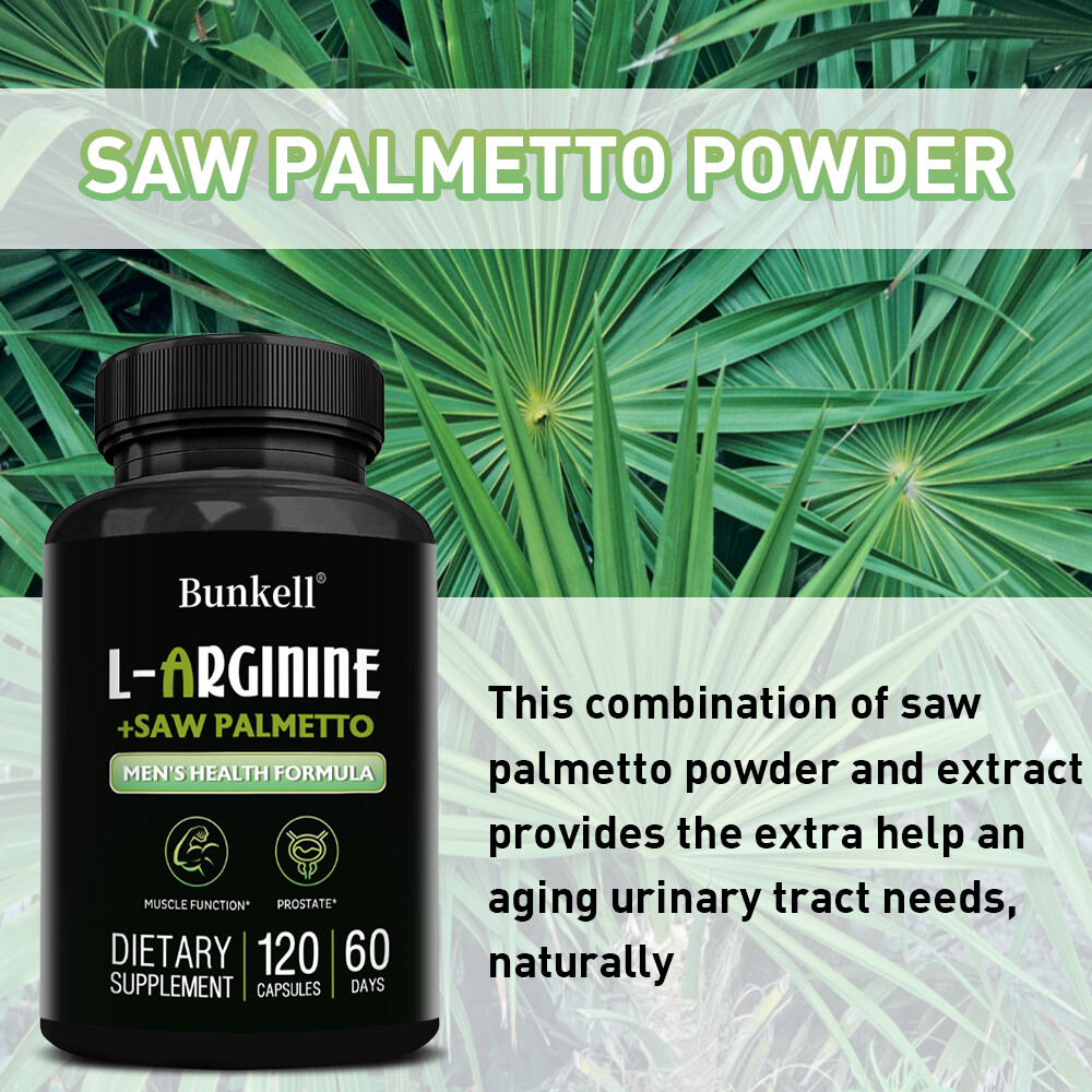 Men’s Health Formula | L Arginine & Saw Palmetto | Muscle & Prostate Support