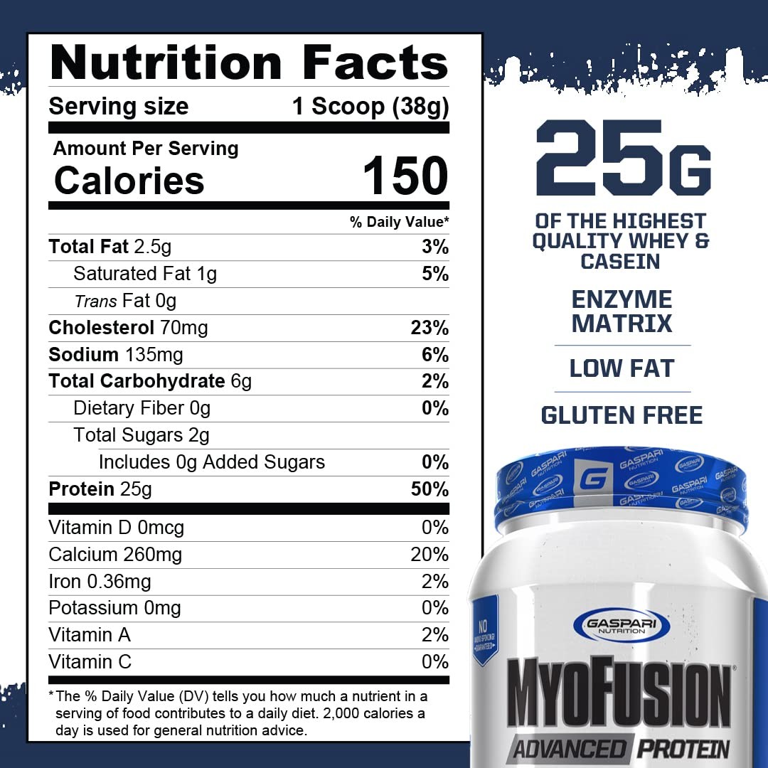 Gaspari Nutrition Myofusion Advanced Protein Protein Blend Whey Protein Casein