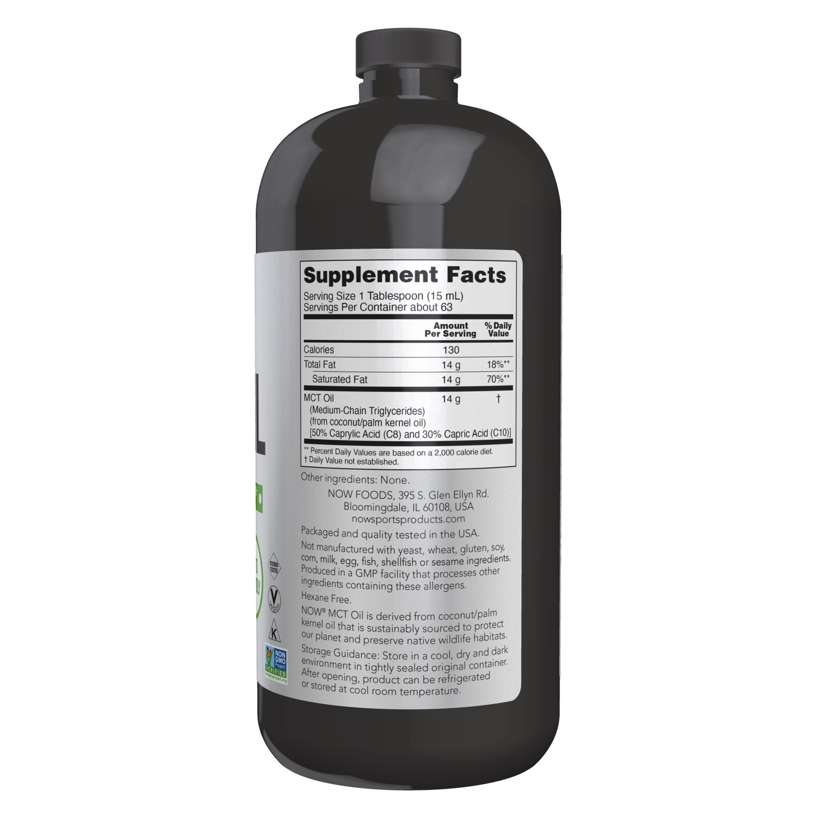NOW FOODS MCT Oil Organic 32 fl oz