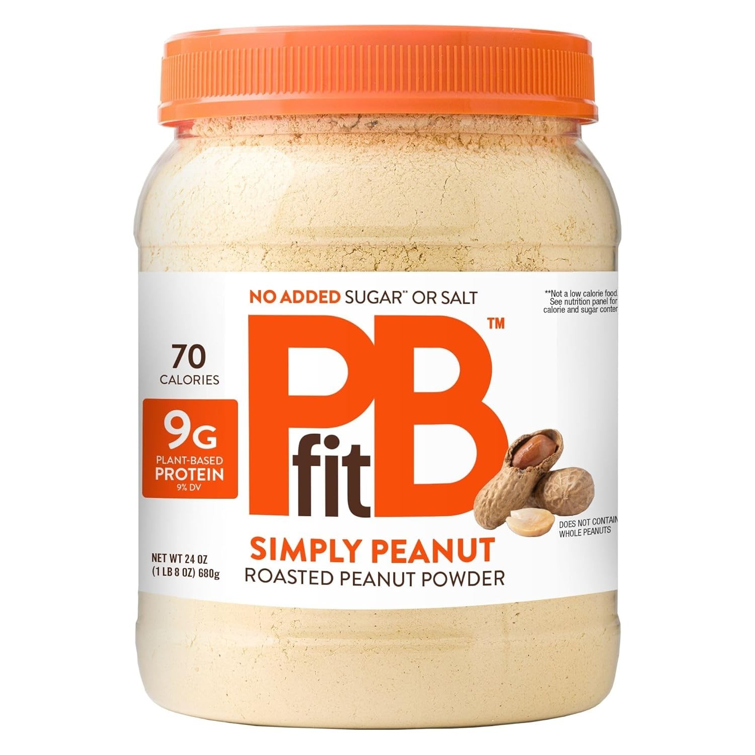 Delicious 24 oz Simply Peanut Powder – Low Fat, Plant-Based Protein Solution