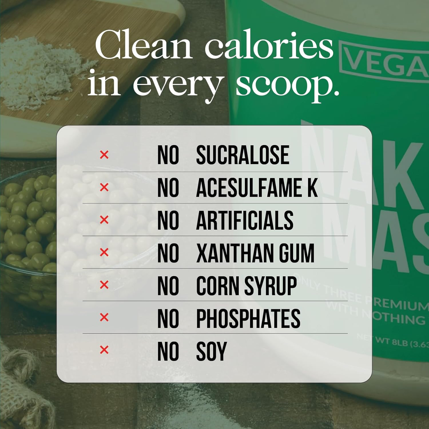 Vegan Mass – Chocolate Peanut Butter – 1,290 Calories, Nothing Artificial, All N