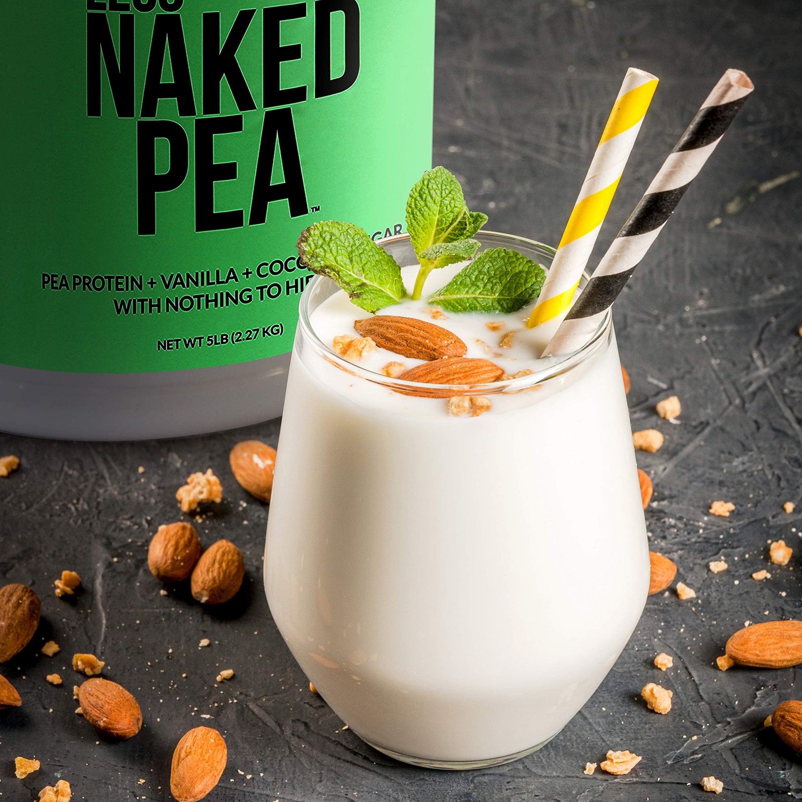 NAKED Pea Vanilla Protein Powder – 5lb Bulk, Plant Based, Vegan, Non-GMO, Gluten
