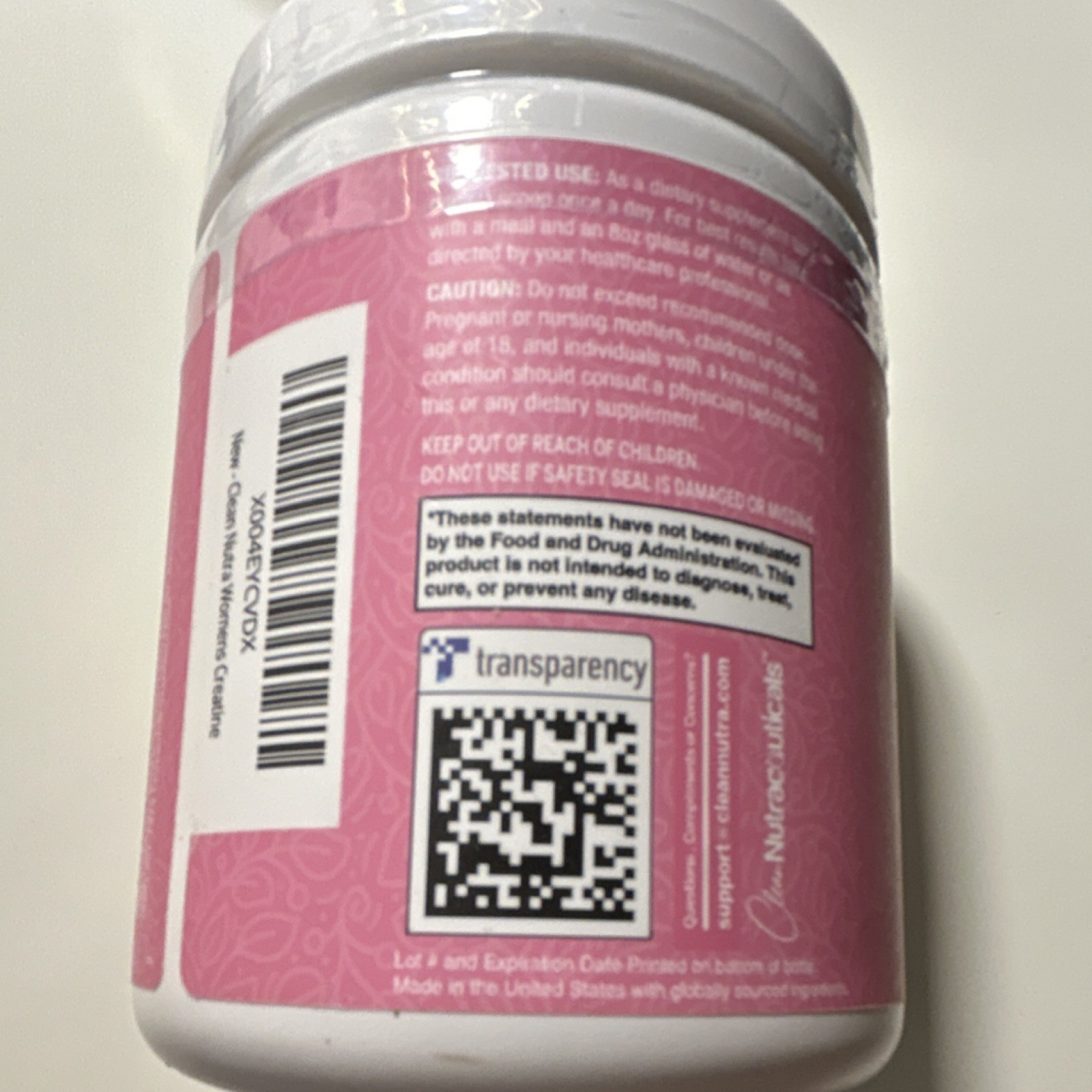Clean Nutra Creatine Monohydrate Powder 5000mg BCAA Collagen Women