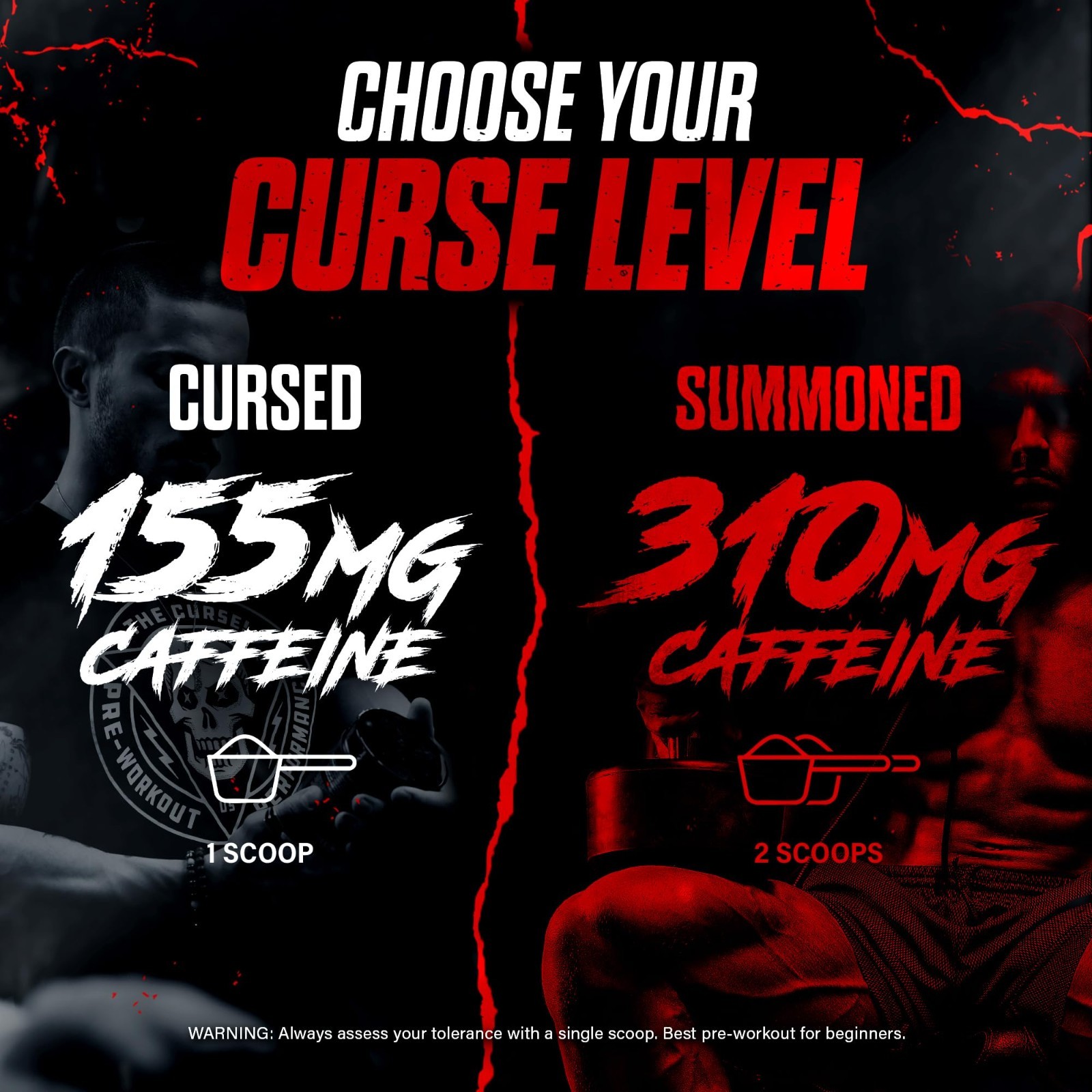 Pre Workout Powder with Creatine & Caffeine – Blue Raspberry, 50 Servings, Energ