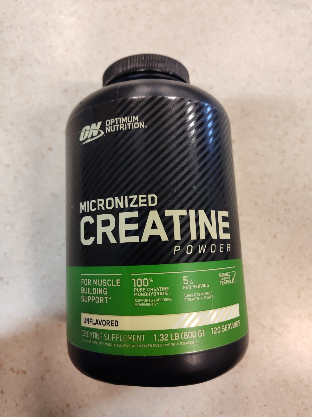 Optimum Nutrition Creatine Powder – Unflavored (600 Gram)