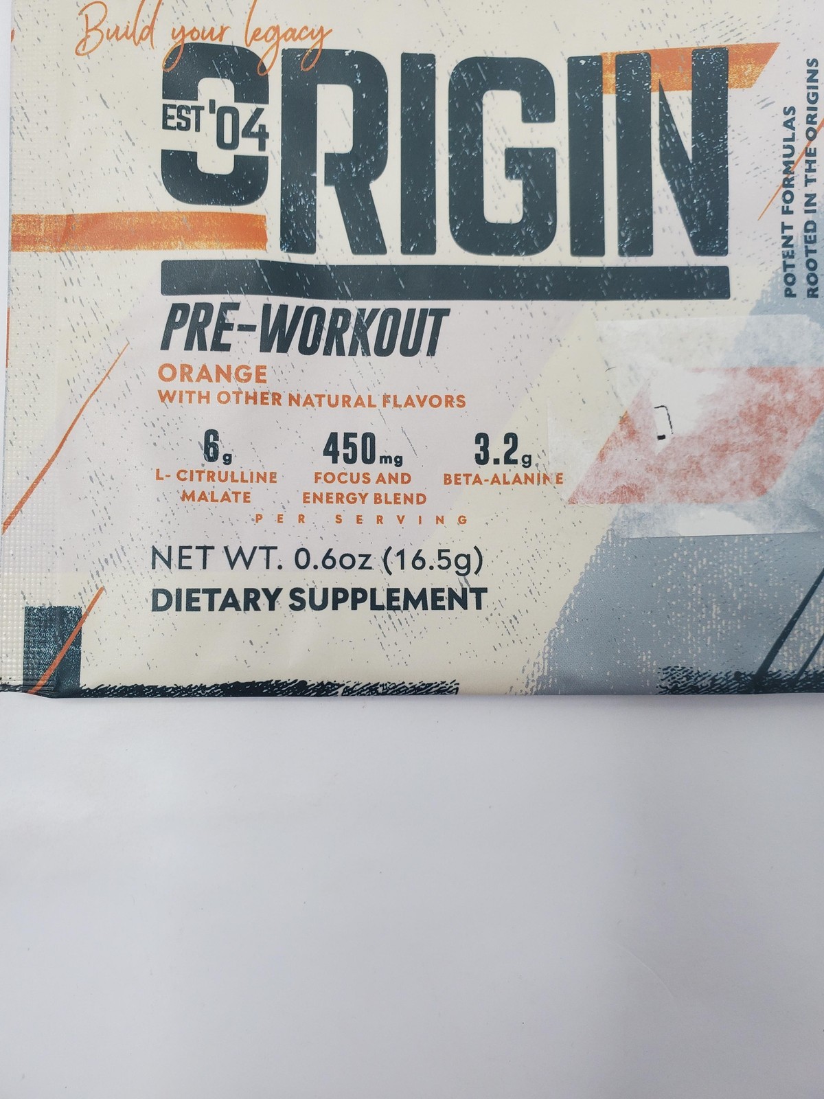 10pk Myprotein Origin Pre-Workout Orange Powder Sachets 0.6oz Exp 08/26