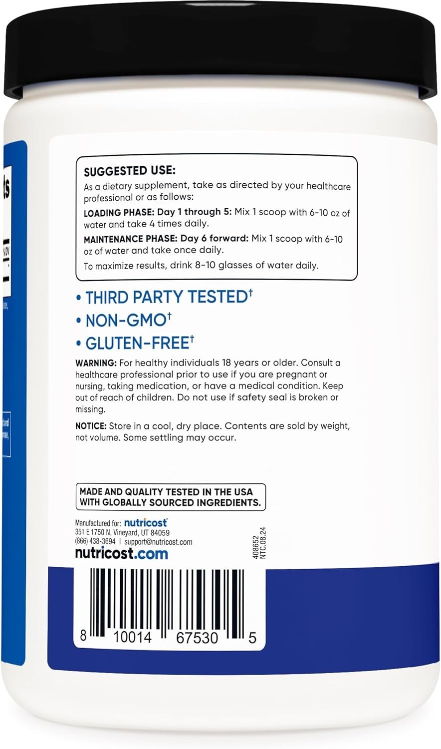 500g Creatine Monohydrate Powder in Blue Raspberry Flavor – Elevate Your Workout