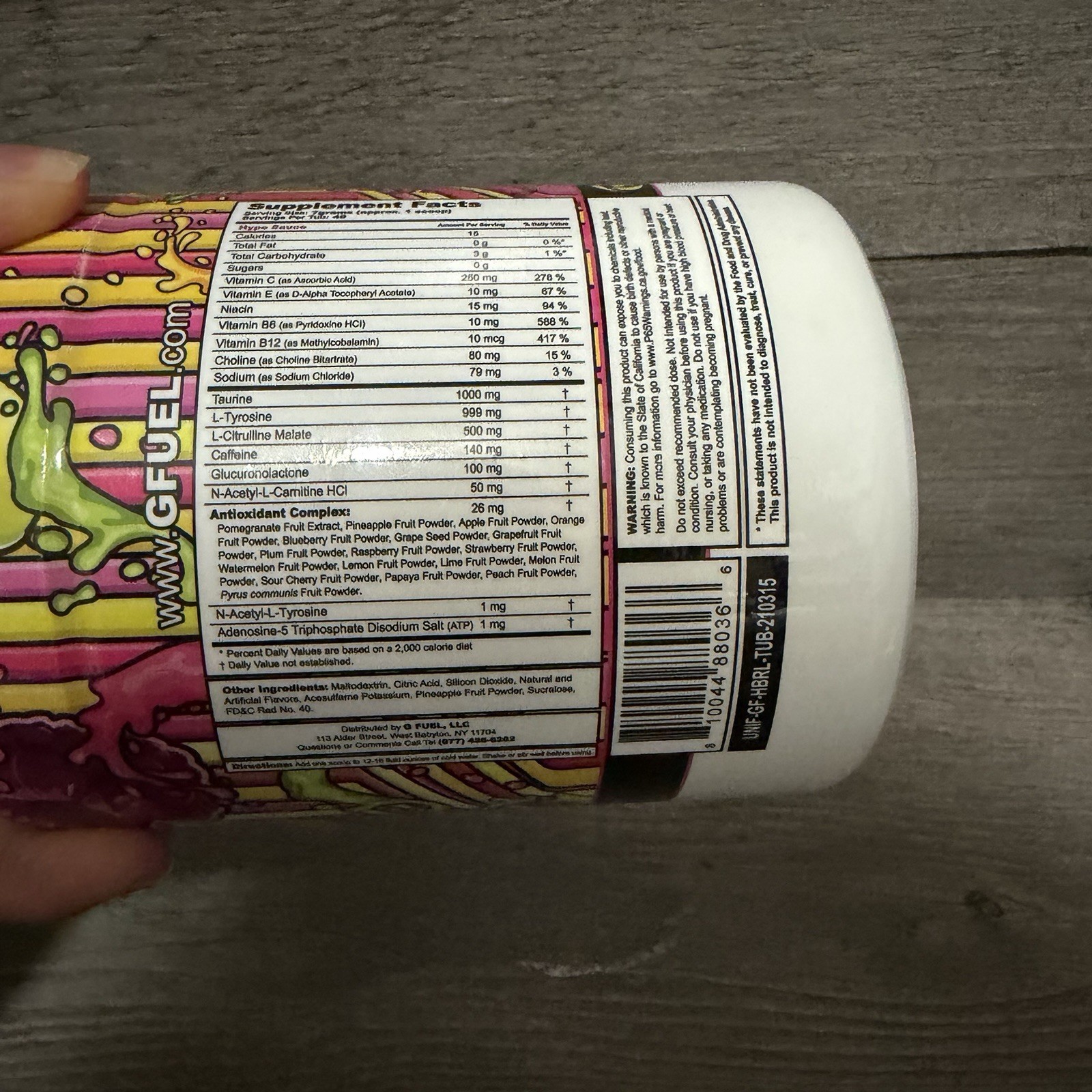 Gamma Labs G Fuel Hype Sauce GFuel 40 Servings Sugar Free EXP 04/26