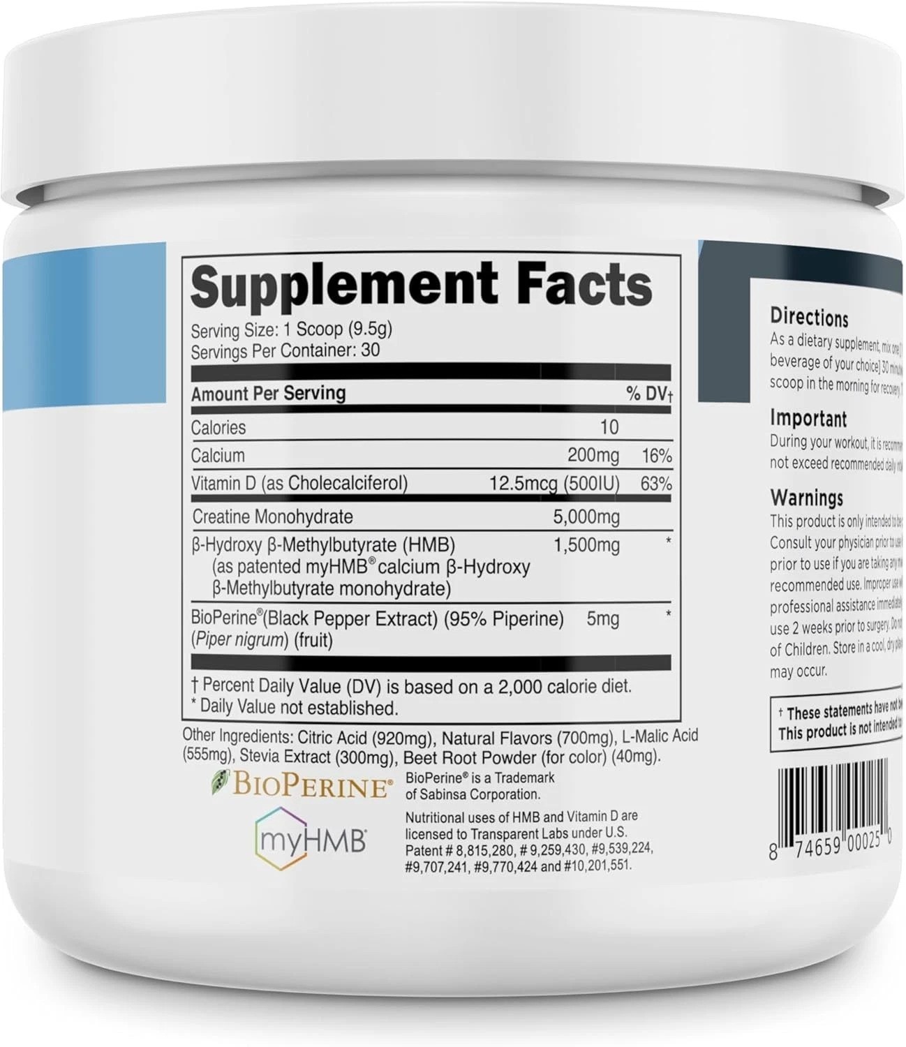 Creatine HMB – Creatine Monohydrate Powder with HMB for Muscle Growth, Increa…
