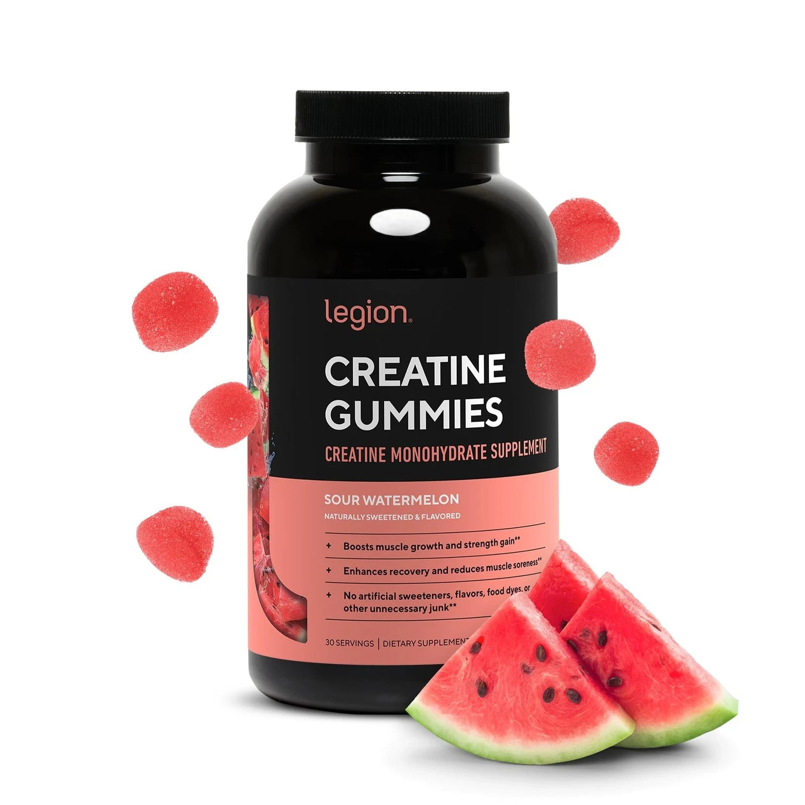 LEGION Creatine Monohydrate Gummies – Clean Chewable Creatine Supplement for …