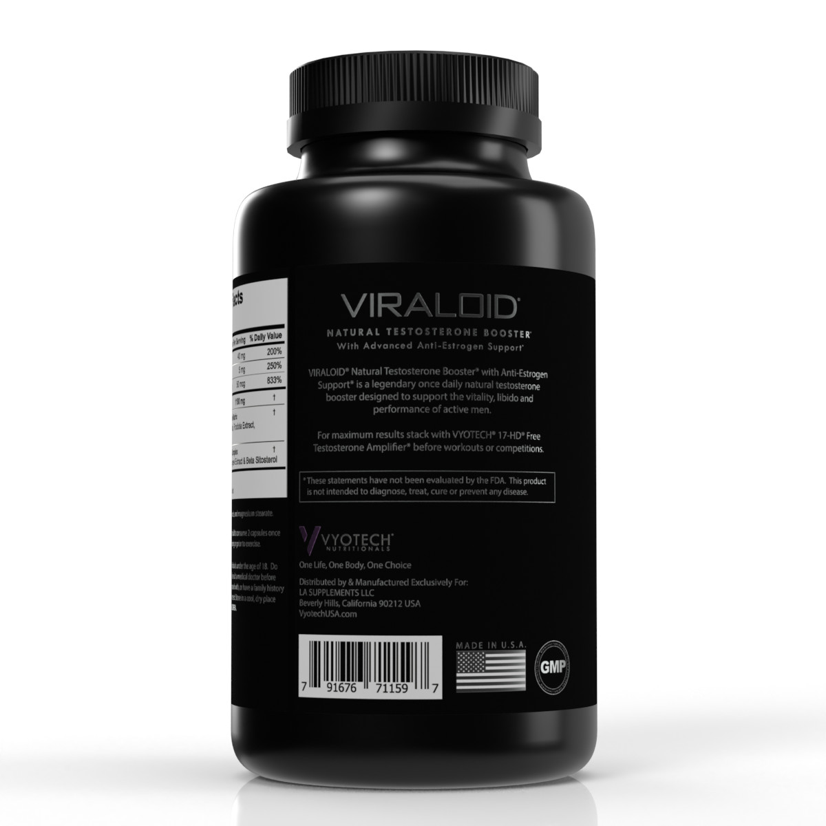 Testosterone Booster for Men Natural Energy Strength Libido Support 3 Pack