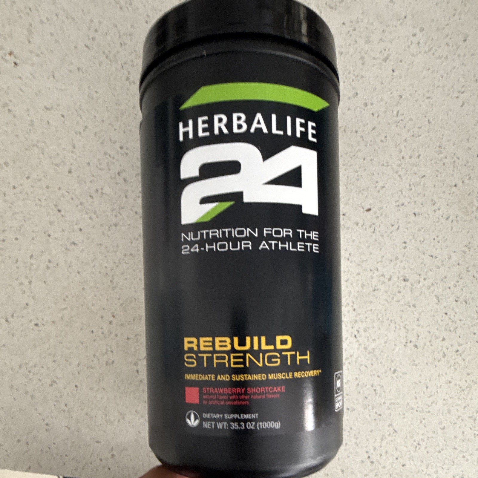 Herbalife 24 Rebuild Strength Muscle Recovery Powder Strawberry Shortcake 35.3oz