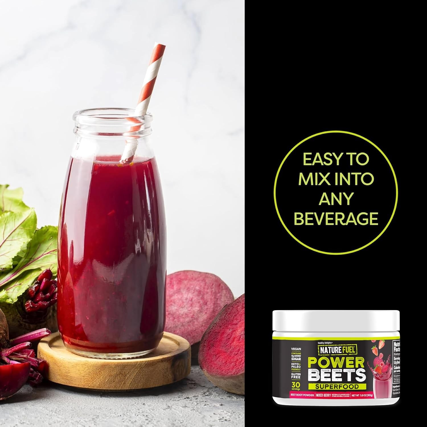 Vegan Beet Juice Powder Supplement 5.8 Ounce Beetroot Juice Powder Capsules