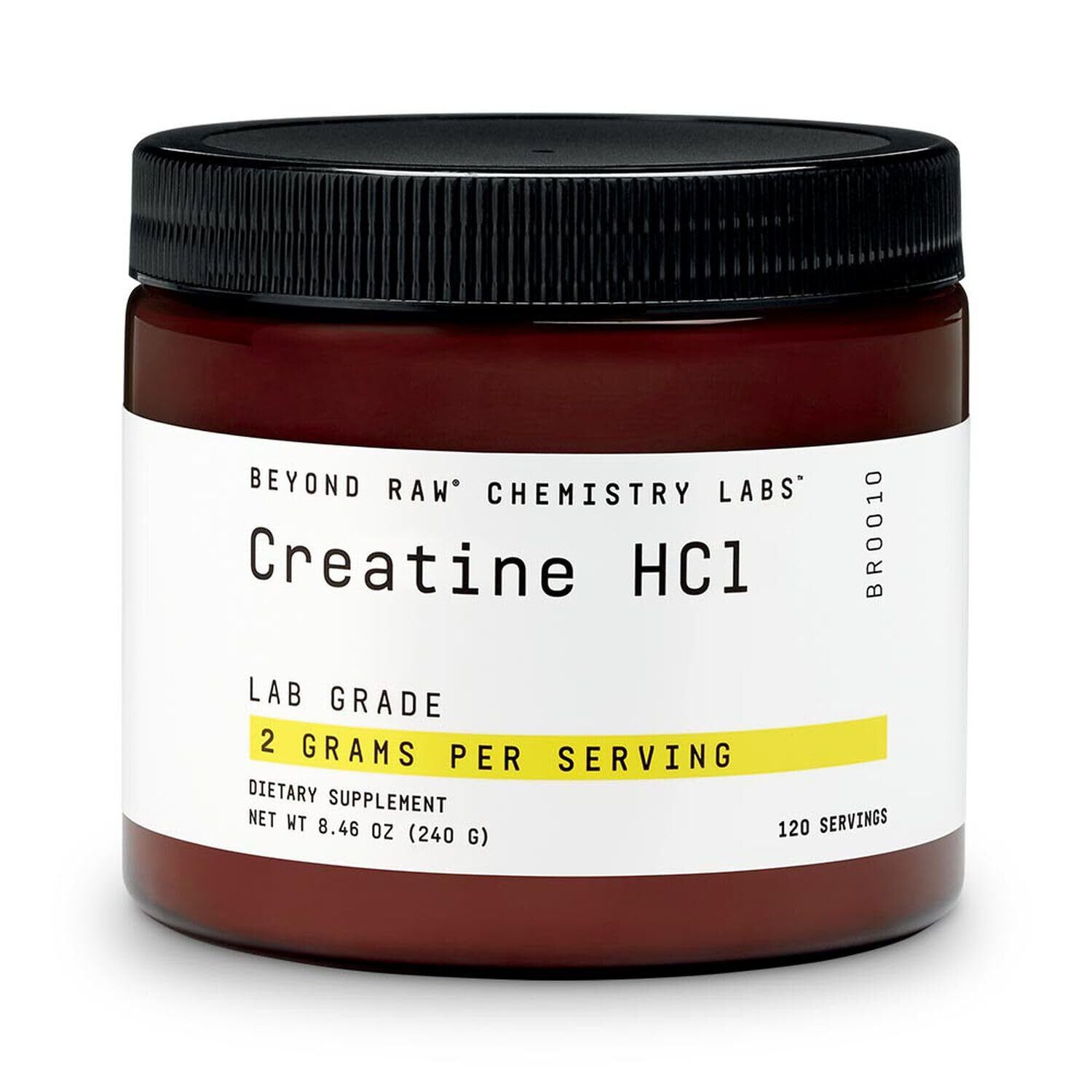 Beyond Raw Creatine HCL Powder 120 Servings Enhance Muscle Strength Performance