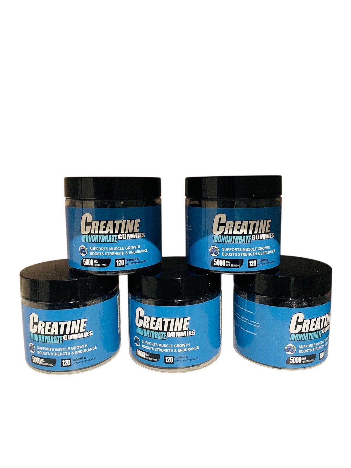 OEM Private Label Creatine Monohydrate Gummies 5000mg 120 Sugar Free Vegan