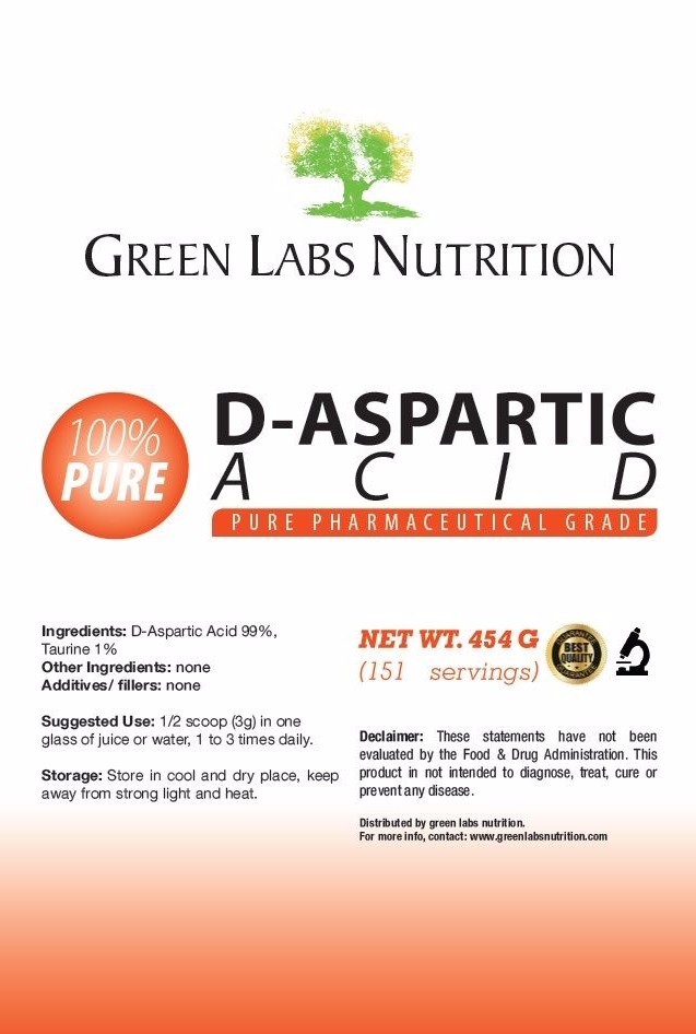 D-Aspartic Acid (DAA) Pure Powder 1 lb 454g Mens Hormone Booster