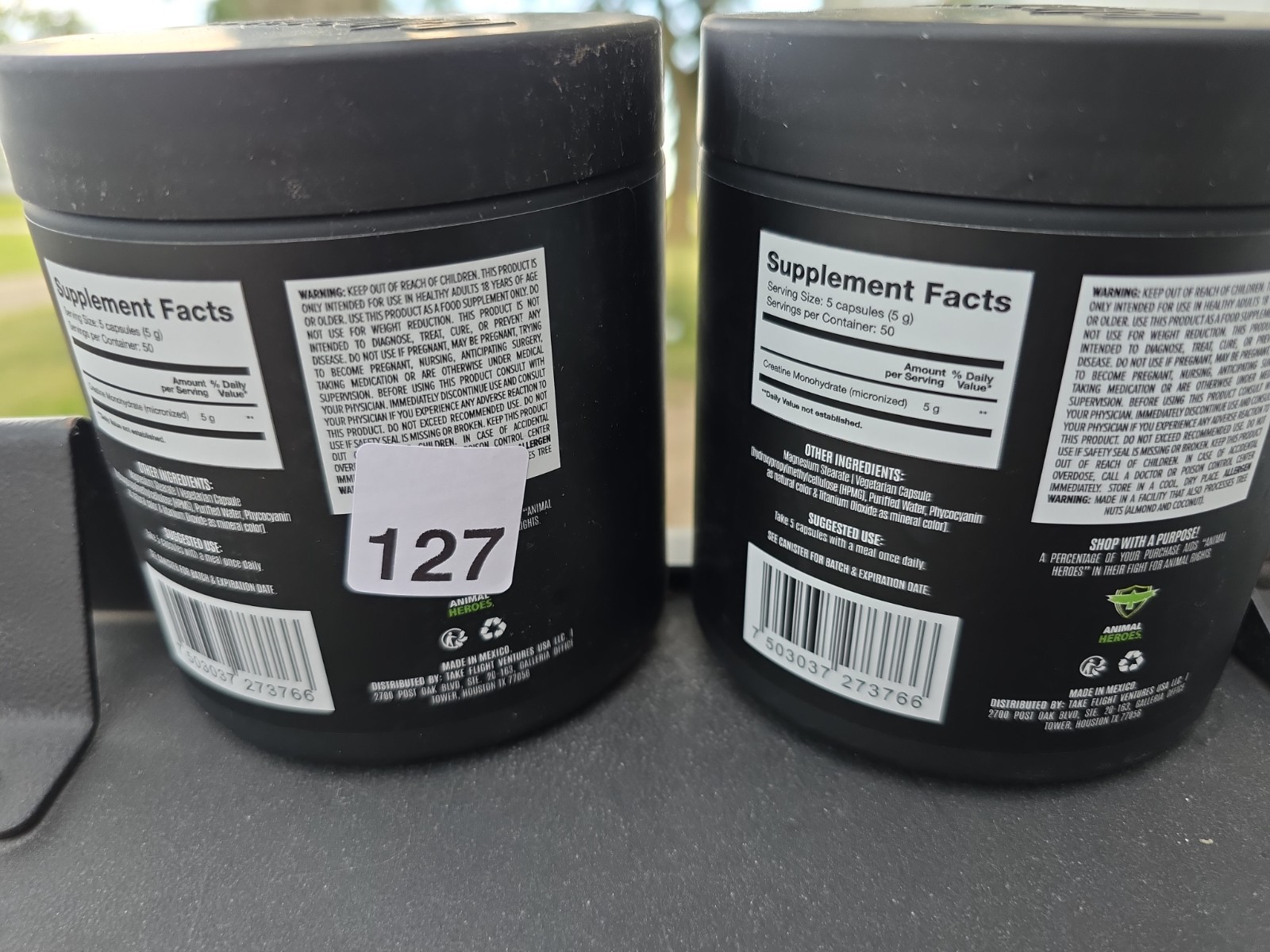 2 BIRDMAN Micronized Creatine Monohydrate 250 Capsules Exp 6/27