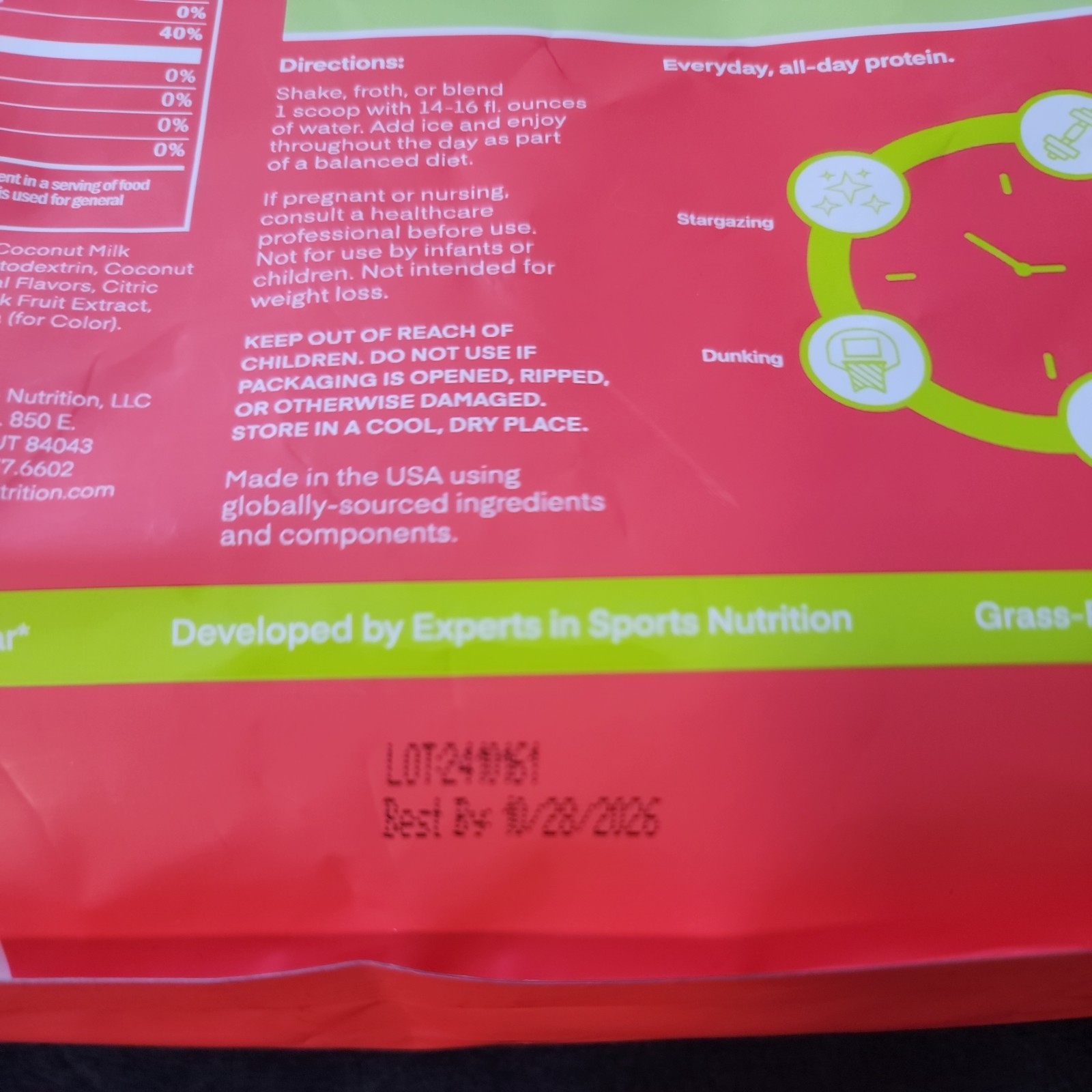 Oath Nutrition Clear Protein Powder – Kiwi Strawberry – Exp 10/28/26. Sealed.